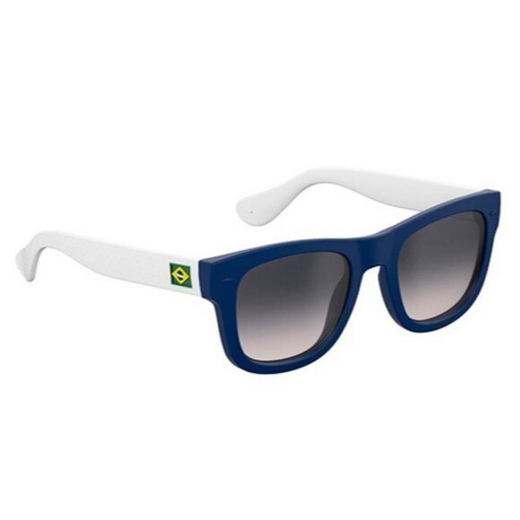 NWOT Havaianas navy blue frame, white temples & brown lens sunglasses - Picture 3 of 7